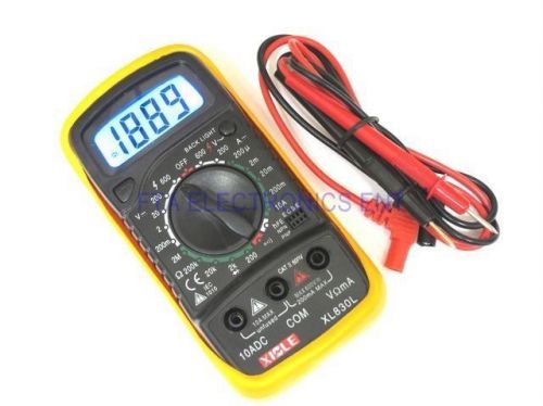Digital lcd multimeter voltmeter ohm-meter amp-meter volt meter bright display for sale