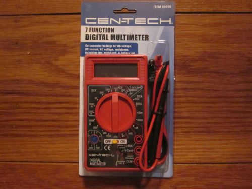 Centech brand, 7 Function Digital Multimeter, AC/DC/Resistance/Transistor - BNIP