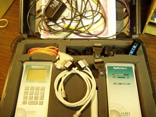HP Wire Scope 155 cable tester with dual remote and carry case and accessories