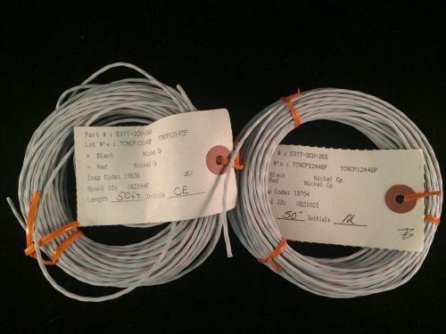 Lot of 2 Omega Thermocouple PVC Insulated Wire EXPP-3CU-265 50&#034; Length NEW!