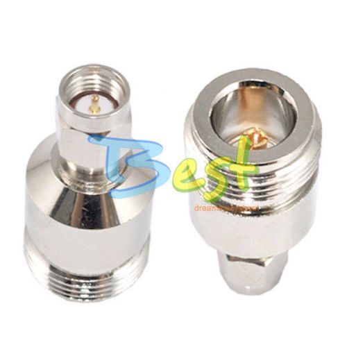 SMA male plug to N female jack RF coaxial adapter connector
