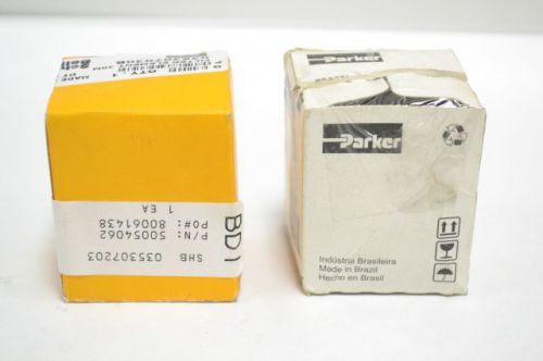 Lot 2 parker 03507030b schrader pneumatic filter element 10 micron b239095 for sale