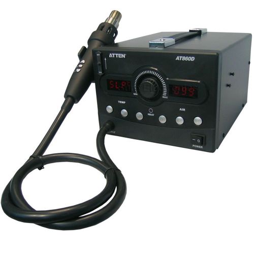 Atten at860d lcd display hot air solder rework station hot air gun 800w 220v esd for sale