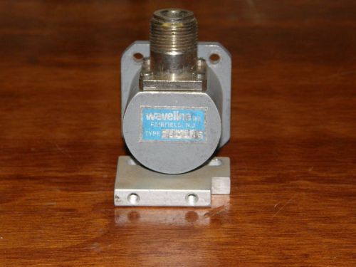 WR75 waveguide to Type N adapter WR 75 10.7gig to 11.7 gig Waveline Inc 7501NF