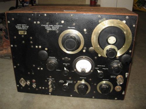 GENERAL RADIO 605B vintage signal generator + power supply