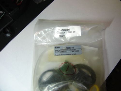 Parker l074840050 pneumatic rodless cyl seal kit 50mm nib for sale