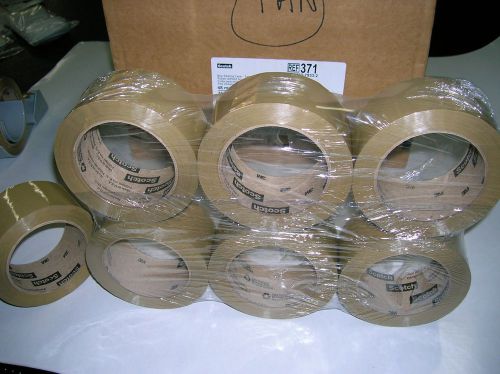 3m #371 carton sealing tape tan color 48mm x 100m (1.89&#034; x 109.36 yd) case of 36 for sale