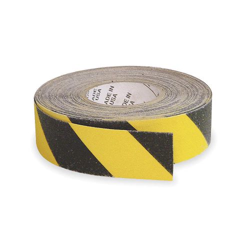 Antislip Tape,WOOSTER  Black/Ylw Stripes, 2Inx60ft 1AJY6 B1714