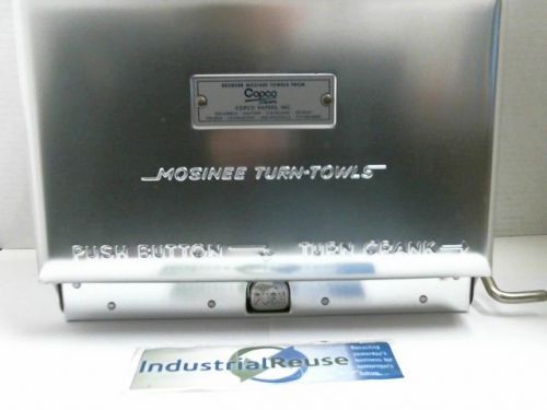 NIB MOSINEE 545 Turn-Towl Cabinet ALUMINUM Paper Towel Dispenser