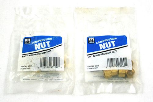 Dial 1/4&#034; compression nut - set of 2 packages 9316 for sale