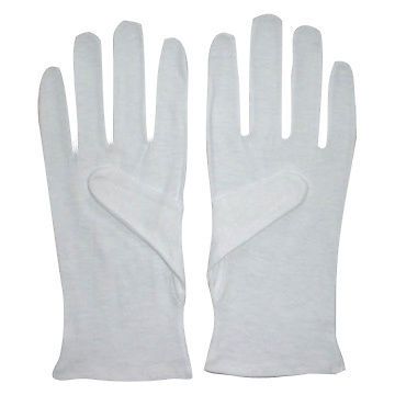 White 100% Cotton Slip-On Parade Gloves Police/Sheriff/Fire/EMS size LARGE