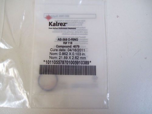 Kalrez as-568 o-ring k#118 compound 4079 - new - free shipping!! for sale