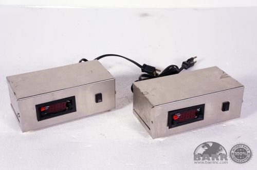 (2) Control Products Inc. Temperature Indicators w/ stainless steel enclosures.