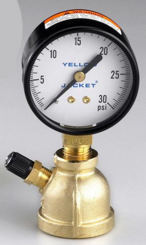 Yellow jacket 78080 2&#034; gas test gauge - 3/4 inch pipe for sale