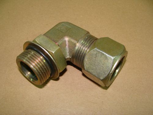 New parker 16 c5bu-s 1&#034; sae - orb 90 degree connector compression tube fitting for sale