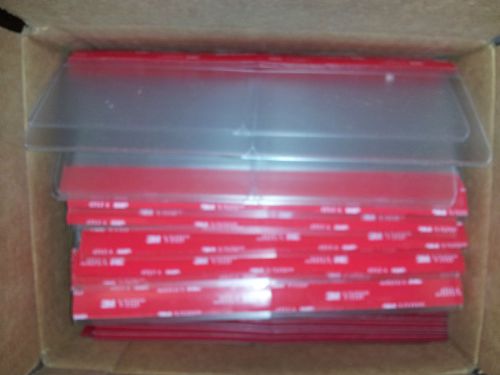 100 3M Clear Hinged Pallet Tags 7.5&#034; NEW (crcbox)