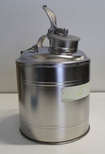 Stainless Steel Disposal Safety Can 5 Gallon for Neutral Flammable Waste Solvent