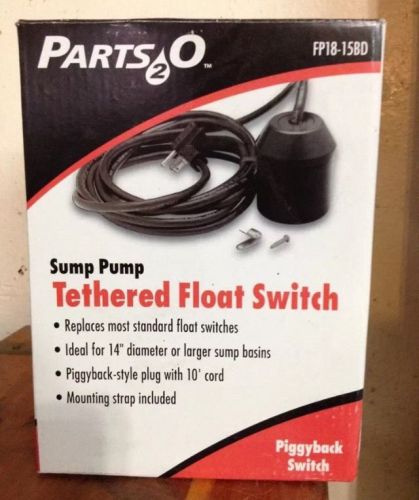 Sump Pump Tethered Float Switch Piggyback Switch