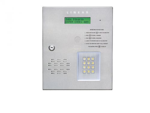 Linear AE-500: Commercial Telephone Entry System - Two Doors