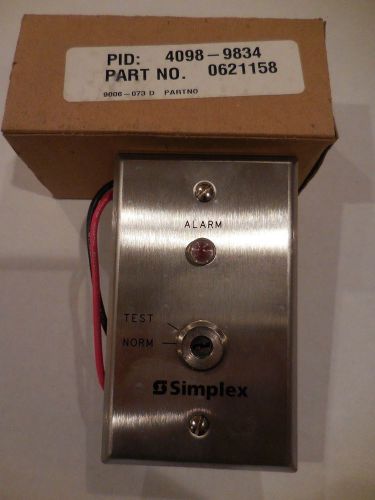 Simplex 4098-9834 SSD Remote Test Station Red LED Key NEW IN BOX