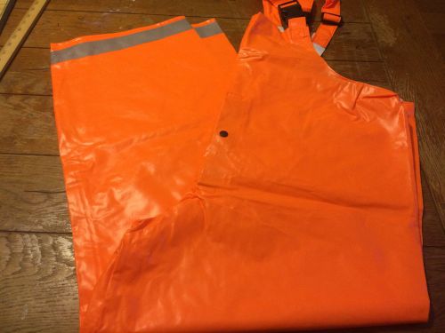 Nasco arc basic orange safety pants overall reflector flame retardant large l for sale