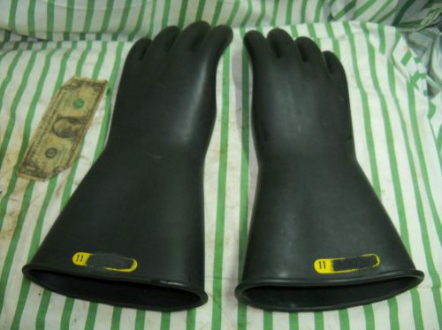 Size 11 salisbury linemens class 2 insulating gloves max 17,000 for sale
