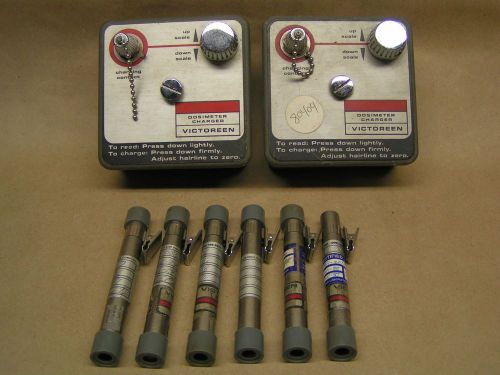 2 each Victoreen # 2000A Dosimeter chargers, plus 6 # 541R dosimeters