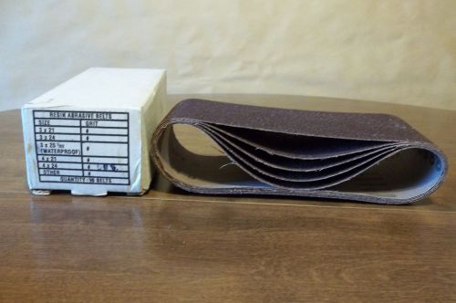 Resin abrasives 4x24 belt 60 grit - 5 new in box for sale