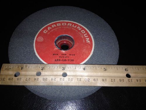 Carborundum 6&#034;x3/4&#034;x1&#034; a80-l6-v30 grinding wheel, grey nos. for sale