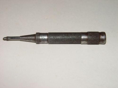 Vintage Starrett 18A Automatic Adjustable Center Punch Machinist Tool