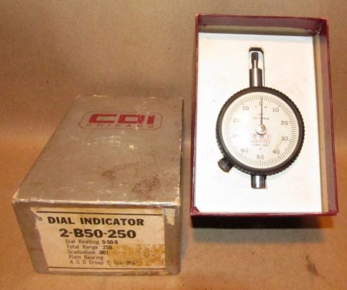 CDI DIAL INDICATOR 2-B50-250 WITH THE ORIGINAL BOX a