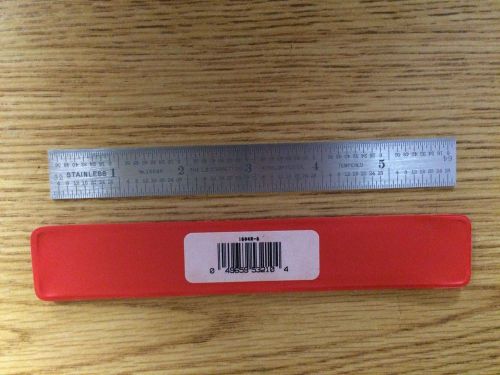 Starrett 1604r-6  6&#034; stainless steel rule, 8ths, 16ths, 32nds, 64ths graduations for sale