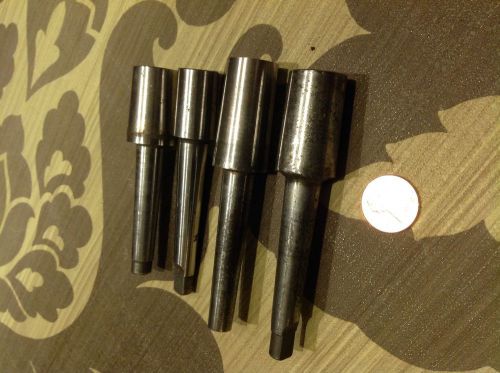 4 used vintage morse taper #2 to jacobs chuck angle adapters steel shank shop