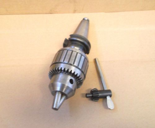 JACOBS 18N BALL BEARING SUPER DRILL CHUCK, 1/8&#034; to 3/4&#034; CAPACITY, W/CAT-40 Taper