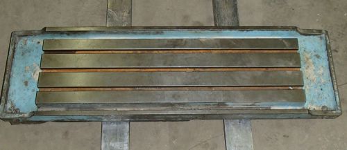 14&#034; x 48&#034; t-slotted cast iron steel table _ 3 slots welding layout fixture for sale