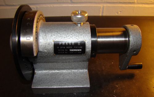 Phase ii 225-204 5c spin indexer, horizontal, max collet 1-1/8&#034;, 36 indexes/kt1/ for sale