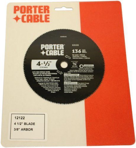 Porter-cable 12122 4-1/2-inch 80 tooth laminate and light sheet metal cutting tr for sale