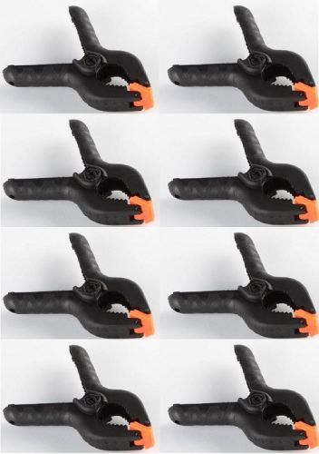 (10) 6&#034; Plastic Spring Clamps Clip Soft Nose Woodworking Hobby Blanket Tent Fort