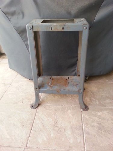 Vintage Spleayed Leg Stand Base Steel Machine Steampunk Industrial Table Rustic