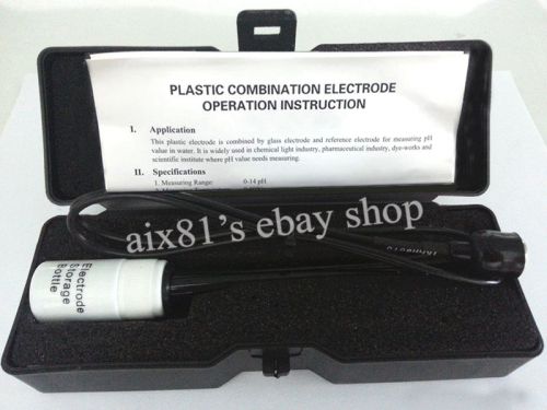 Combination PH Glass Electrode BNC E-201-9 Probe For PH Meter NIB 0.2pH