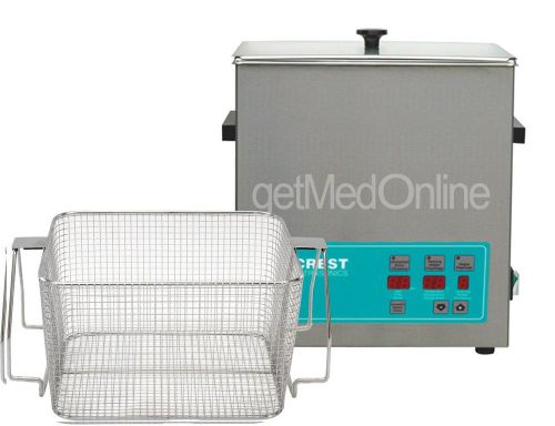 Crest 3.25gal digital ultrasonic cleaner w/heat+degassing+cover+basket cp1100d for sale