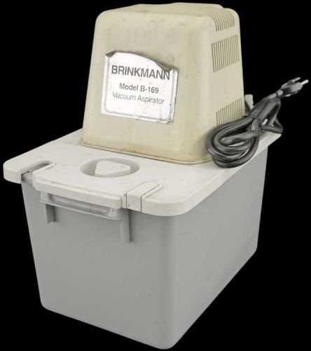 Brinkmann B-169 Industrial Lab Chemical Solvent 150W Aspirator Vacuum Pump Unit
