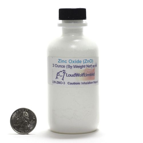 Zinc Oxide  Ultra-Pure (99.99%)  Fine Powder  3 Oz  SHIPS FAST from USA