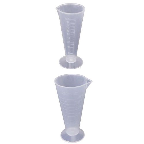 2x graduated beaker measuring cup for kitchen liquid laboratory - 250ml &amp;100ml for sale