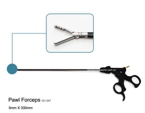 New 5X330mm Pawl Forceps Laparoscopy