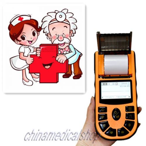 Hand-held single channel 12 leads ecg/ekg machine electrocardiograph + software for sale