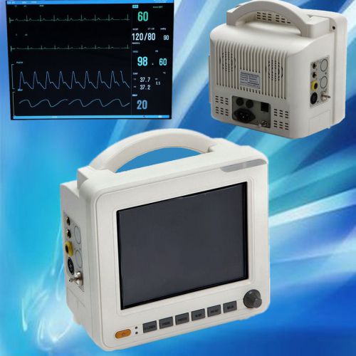 Ce 8.4-inch icu ccu 6-parameter  nibp spo2 ecg temp resp pr patient monitor for sale