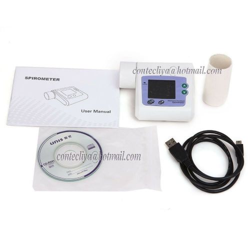 Digital Spirometer Lung Breath Diagnostic Vitalograph Spirometry+software,CE