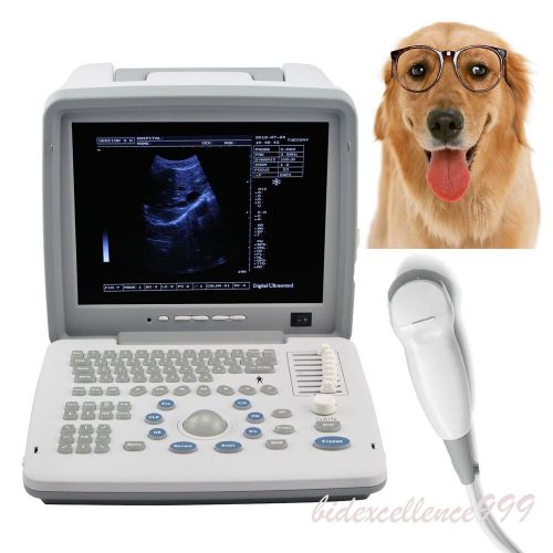 12&#034; Veterinary Portable Digital Ultrasound Scanner 5.0Mhz Micro Convex Probe 3D