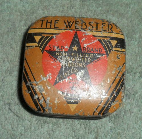 RS RFM 48799 The Webster Non Filling Typewriter Ribbon Spool and case Star Brand